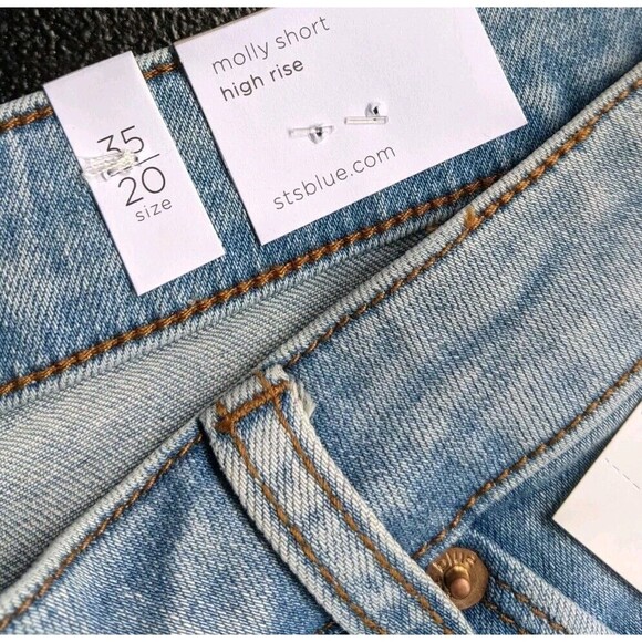 STS Blue Molly Jean Short High Rise Cuffed Color Culbertson Size 35/20 - Picture 9 of 11